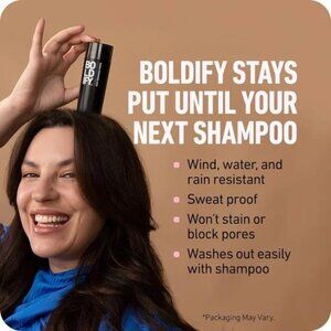 Boldify Hair Fibers - Dark Brown.  New, Unopened.
